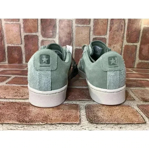 Converse Pro Leather Ox Low Top Suede Lily Pad/Pale Putty Mens Size 7.5 167889c main image 8